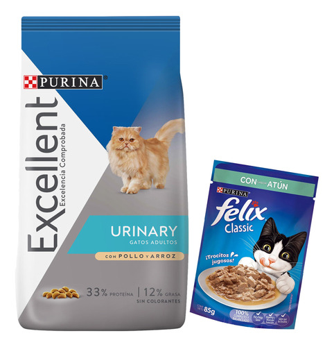 Comida Gato Purina Excellent Cat Urinary 1 K / Mundo Mascota