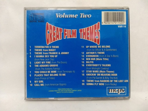 Imagen 2 de 2 de Varios - Great Film Themes Volume Two Compilado Importado Uk