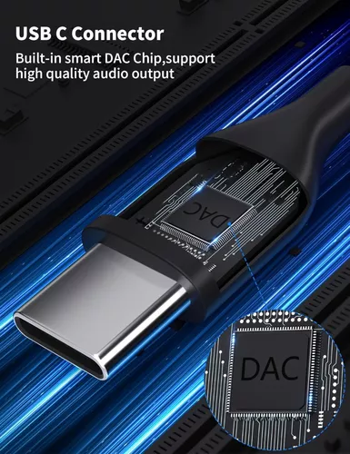  Adaptador USB C a conector de auriculares de 0.138 in, cable  USB C a audio auxiliar compatible con iPad Pro/Samsung Galaxy S23, S23+,  S22, S21 Plus/Ultra/Pixel 5 4 3 2 XL