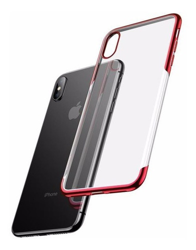 Funda iPhone XS Max Anti Impacto Baseus Metalizada Case Transparente