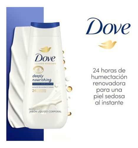Dove Jabón Líquido Corporal Deeply Nourishing 225ml