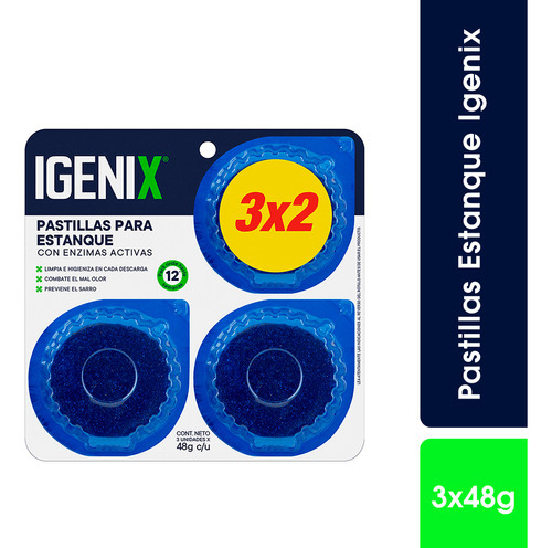 Igenix Pastillas Estanque 48g 3u