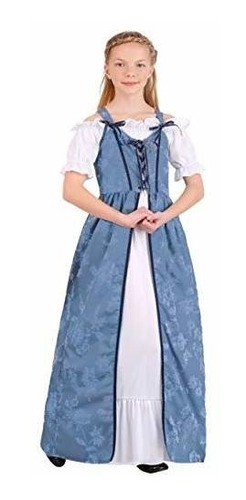 Disfraces -  Girl's Renaissance Villager Costume
