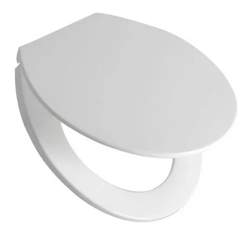 Asiento Tapa Inodoro Universal Oval Eco Reforzada Daccord Color Blanco