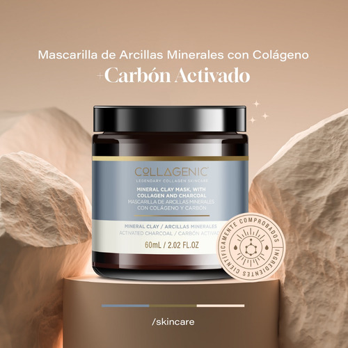 Imagen 2 de 7 de Mascarilla Facial Detox 60ml Carbon Activado, Arcillas