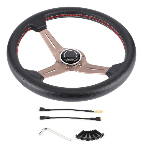 Volante De Cuero De 250 Mm/14 Pulgadas Para Style 6 Half Dis