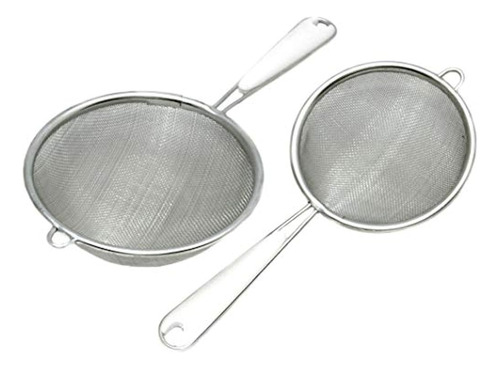 Colador De Malla Básico Chef Craft, 3 Y 4 Pulgadas, Juego De