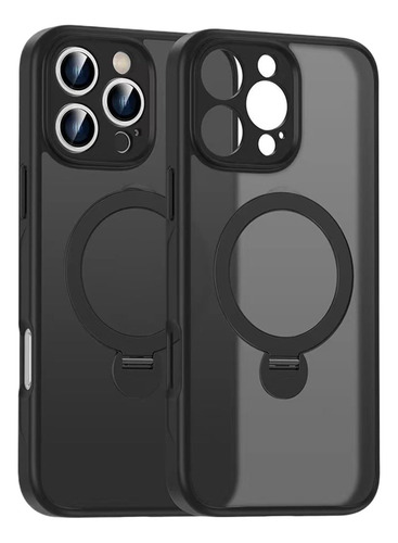 Para iPhone 16, Capa Protetora Com Anel Magnético.