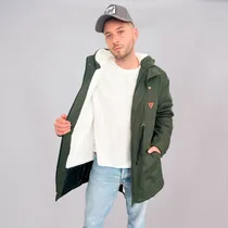 Comprar Customs Ba Camperas Hombre Parka Con Piel Campera  Premium