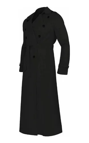 Gabardina Larga En Poliéster Otoño/invierno Para Hombre 4c