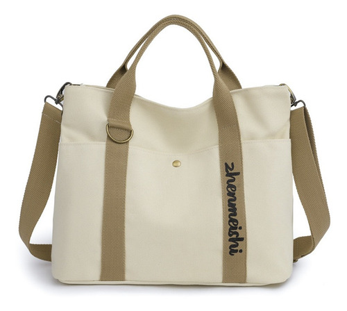 Nuevo Bolso De Hombro Casual Con Letra, Bolso Simple De Gran