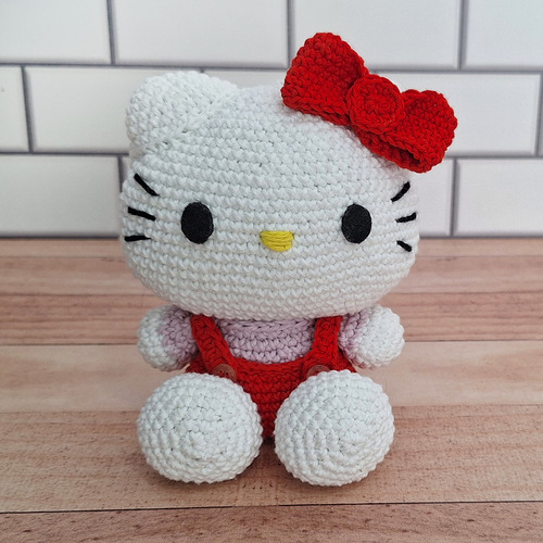 Muñeco Hello Kitty Tejido Al Crochet - Regalo - Amigurumis