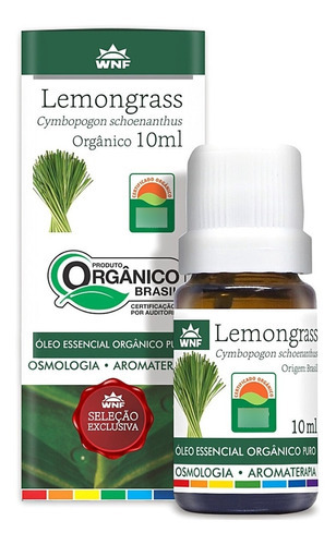 Óleo Essencial Lemongrass (capim Limão) 10ml - Wnf