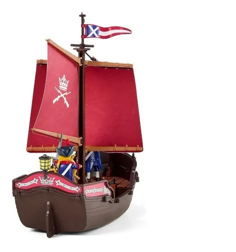 Playmobil 6681 Barco Pirata Patrulla De Soldados New Bigshop