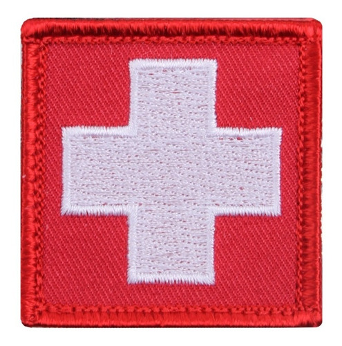 Parche Táctico Medico Cruz Blanca 5cm X 5cm Rothco 