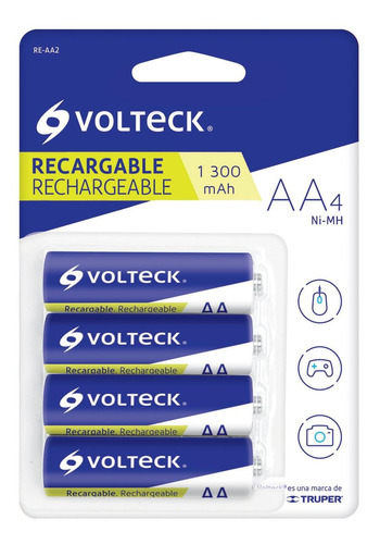 Pila Recargable Aa Uso General Voltech 47202