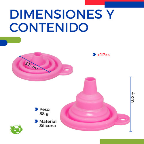 De Embudo Plegable Portátil De Silicón Slim Company Para