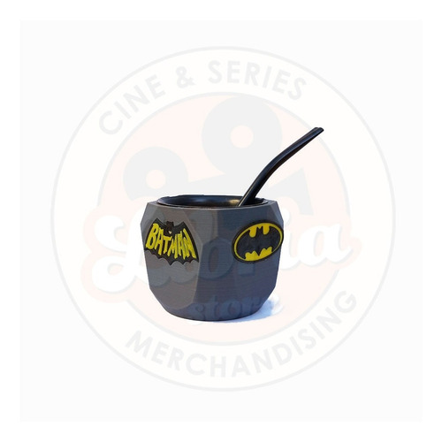 Mate Batman Logo Clásico - Dc - Con Bombilla -  3d