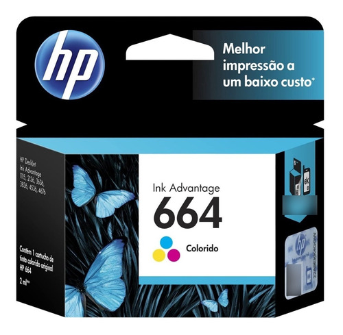 Cartucho Hp Original Verificable 664 Color 664c 1115 2135