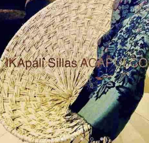 Imagen 5 de 5 de Silla Acapulco Clásica Palma Natural (set 2 Pzs) **envio Gr
