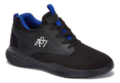 Tenis Deportivo Aeropostale Con Cintas Para Niño Negro