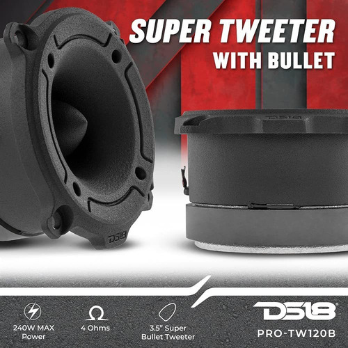 Super Tweeter Ds18, Pro-tw120b - 1 , Marco De Aluminio