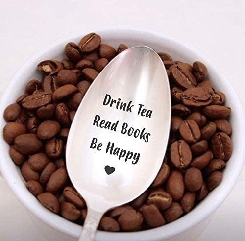 Beber Té Leer Libros Be Spoon Cuchara Grabada Cuchara De Reg