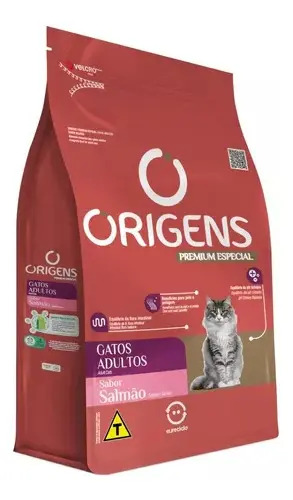 Ração Seca Origens Para Gatos Adultos Sabor Salmão 3kg