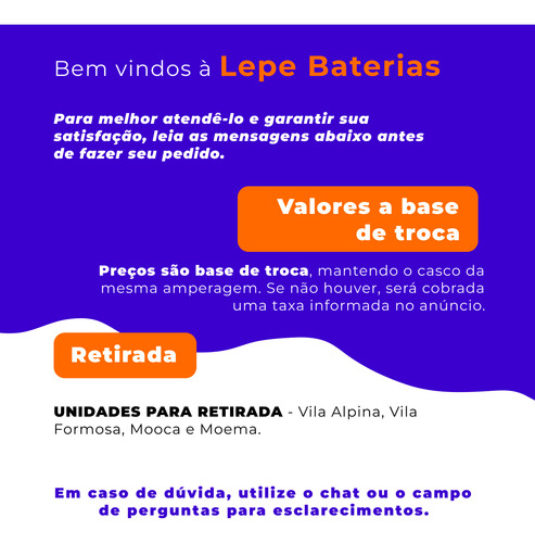 Bateria Moura 90 Ah Hr, Besta, H100 E Outros Direito