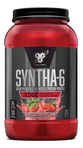 Syntha-6 Edge Proteína Ultra Premium 2,09lbs/949g Bsn Sabor Milkshake De Morango