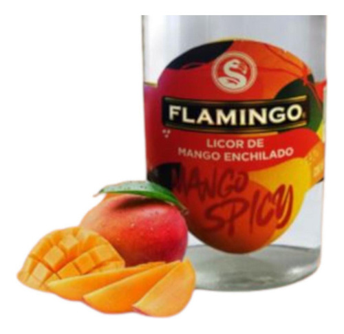 Paquete De 3 Licor Flamingo Mango Enchilado 1 L