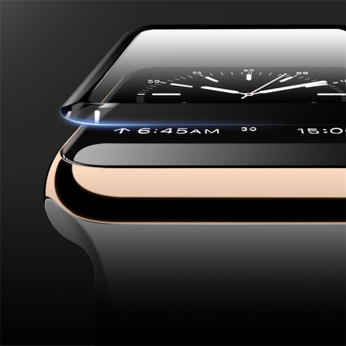 Imagen 9 de 10 de Lámina Templado 3d Bordes Negro O Transparente Para Awatch