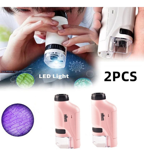 Microscopio Óptico Portátil De Mano L Juguete