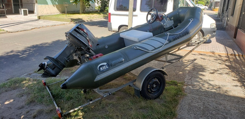 Semirrigido Kiel 360 Motor Mariner 30 Hp Trailer Completo!!