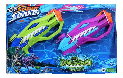 Nerf Super Soaker Dinosquad Raptor Surge Dual Pack
