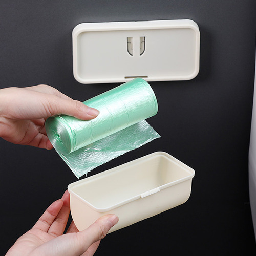 Caja De Almacenamiento Para Bolsas De Basura Con Tapón De De