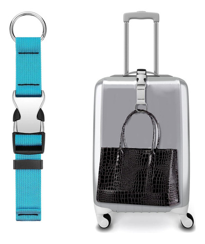 2 Agregue Una Bolsa Correa For Equipaje Cinturones Azul