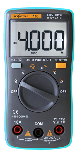 Medidor Digital Lcd, Amperímetro, Voltímetro, Medidor De Ohm