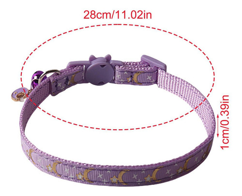 Collar De Gato Luna Y Estrellas Collares De Gato Ajustables