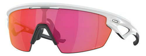 Óculos de sol Oakley Sphaera L, cor branca com outra armação Prizm - Oo9403