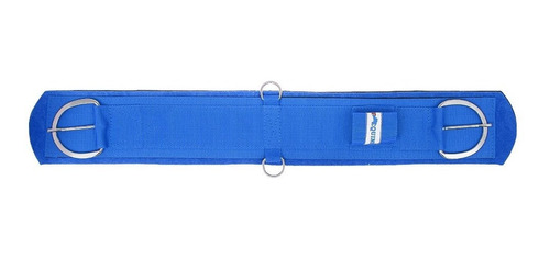 Barrigueira Reta Para Cavalo  28'' Neoprene Azul Top Equine 