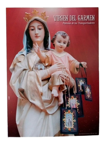 Imagen 1 de 2 de Afiche Virgen Del Carmen X 12 Unidades