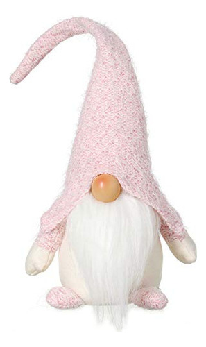 Gnomo De Navidad Rosa Gnomos De Peluche Hechos Mano Sue...