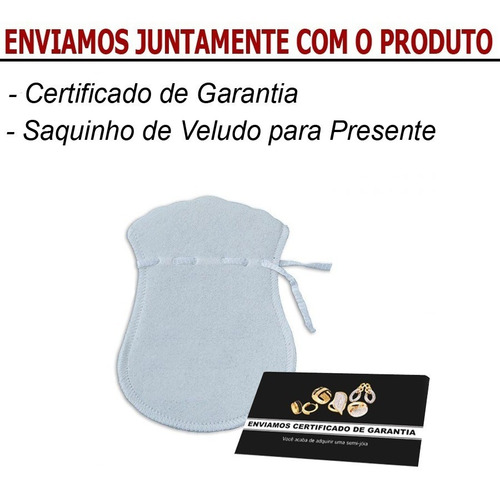 Brinco Masculino Feminino Argola Cruz Crucifixo Folheado Our