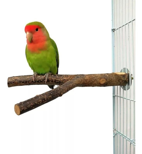 Imagen 1 de 8 de Juguete Para Ave Pájaro Percha Natural 30cm / Codystore