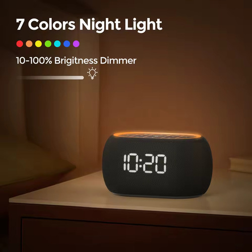 Reloj Despertador Digital Bluetooth Altavoz Inteligente Luz