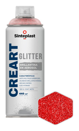 Creart Glitter Brillantina Sinteplast | +3 Colores | 440cc