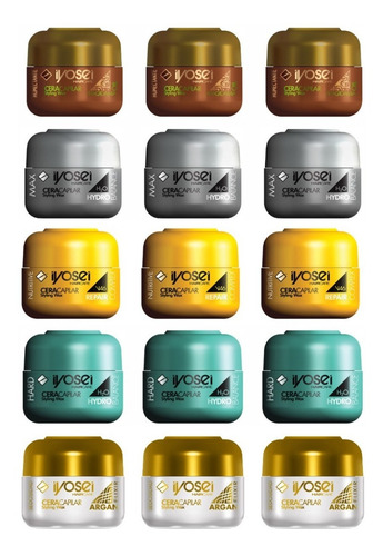 Iyosei Cera Capilar Argan Elixir X 50g - Sedosidad