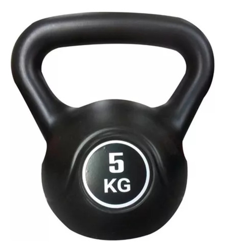 Pesa Rusa Kettlebell De Mano Recubierta De Plastico 5 Kg