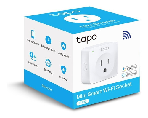 Mini Enchufe Tapo P100 Mini Smart Wi-fi Socket Color Blanco